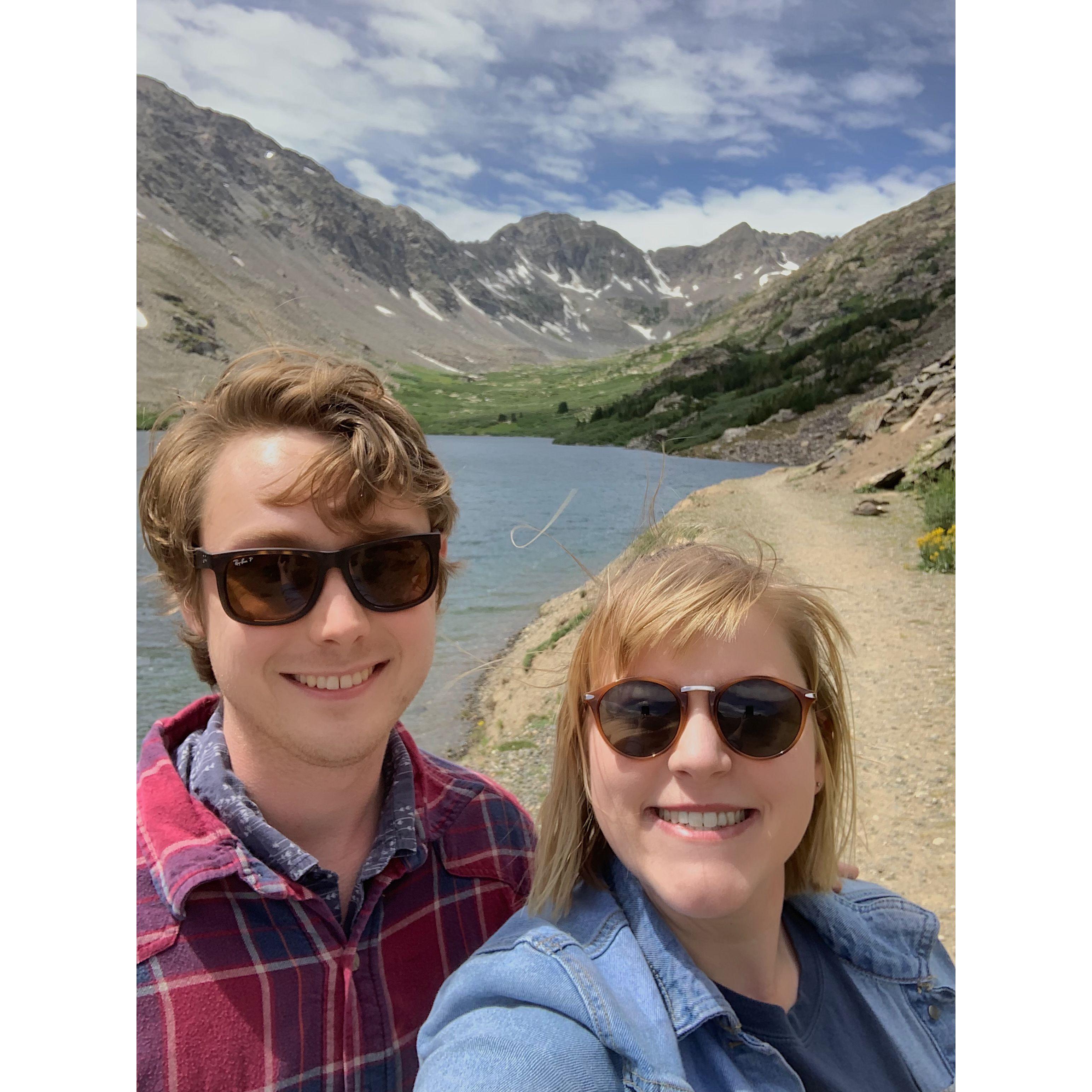 that time we accidentally climbed a 14er without knowing it (also when I realized me and bangs were not compatible)