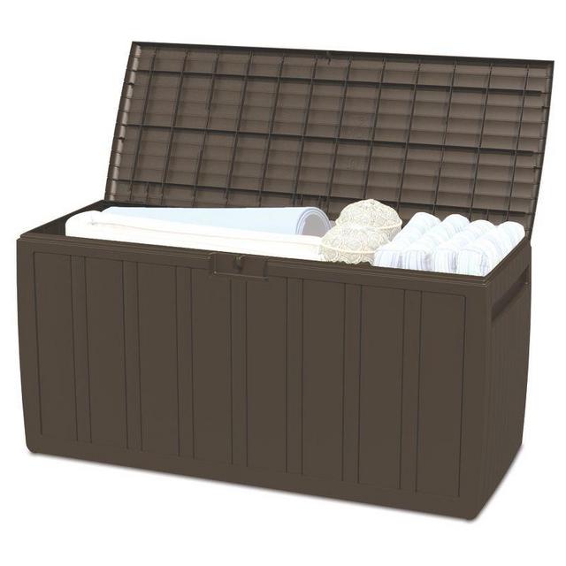 Ram Quality Products Large Outdoor Storage Deck Box Organizer Bin Waterproof Patio Furniture