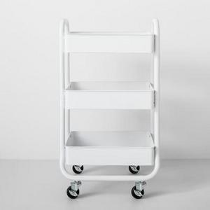 Three Tier Metal Utility Cart White - Made By Design™