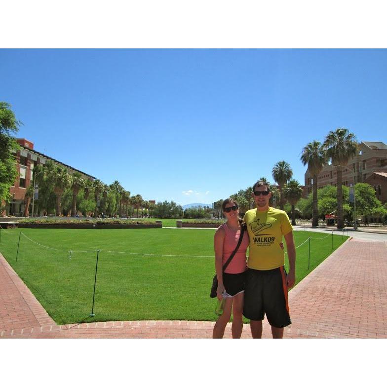 First day on the University of Arizona's campus