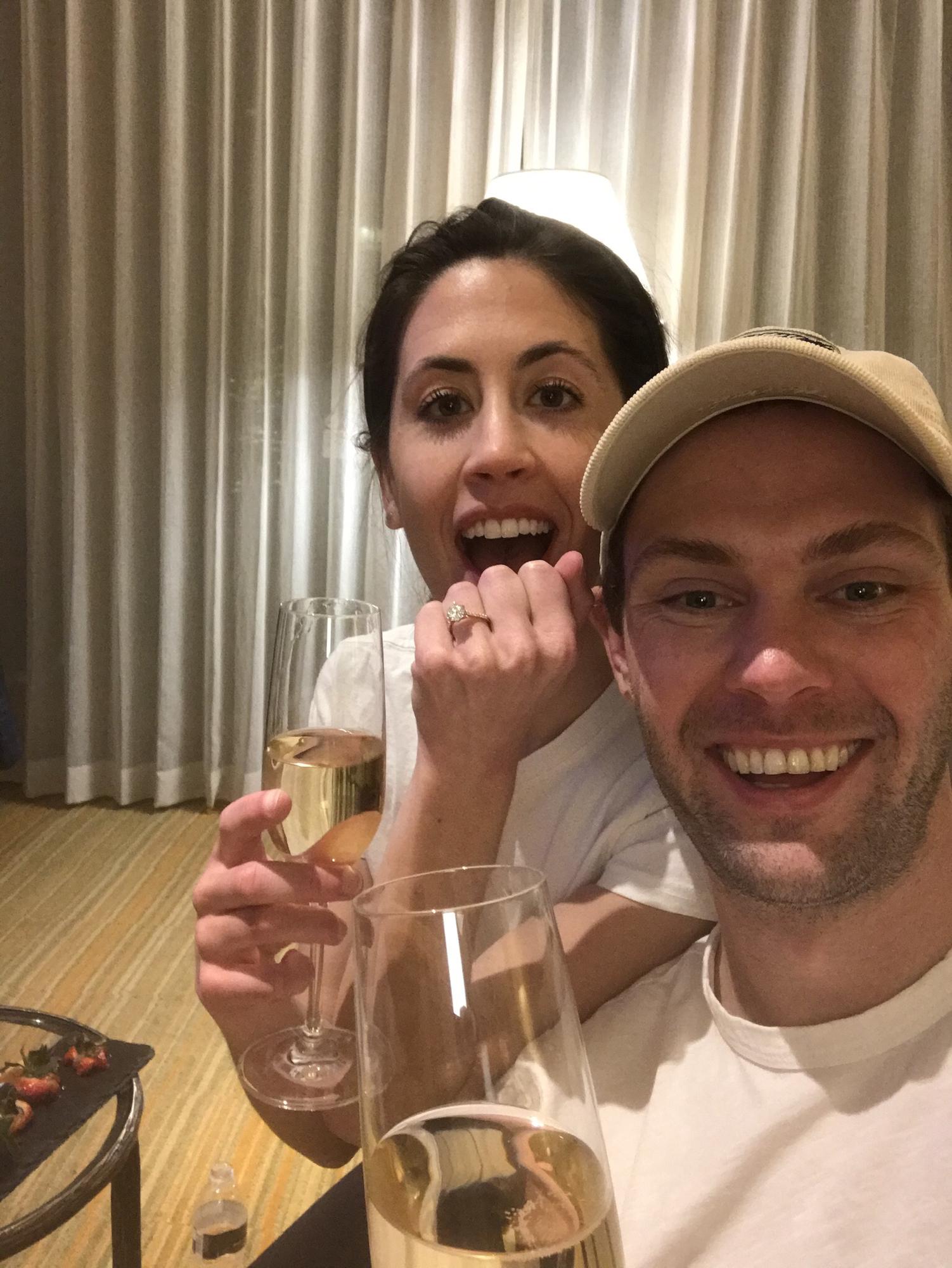 He finally popped the question!