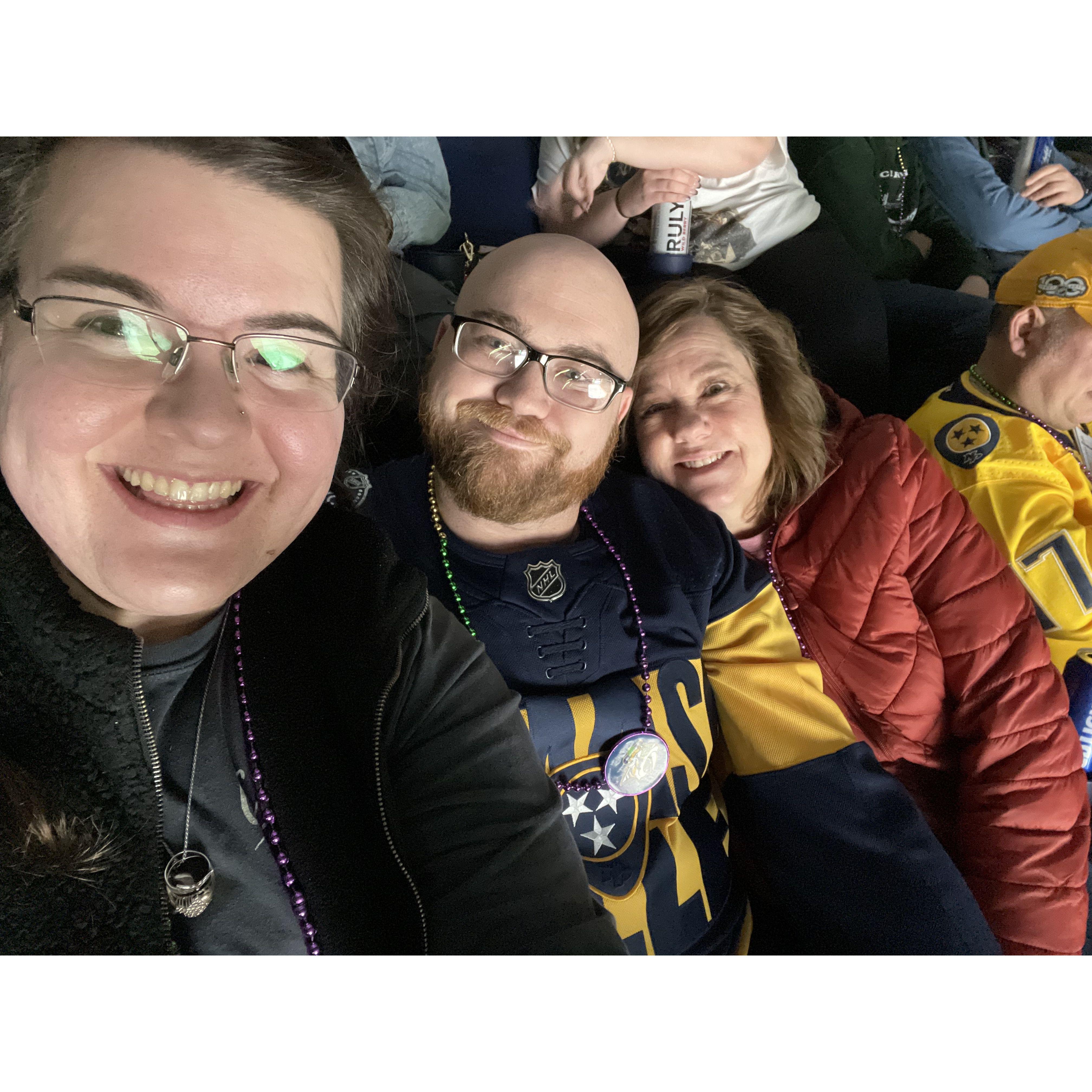 Preds game with Sheri - 02/21/2023.