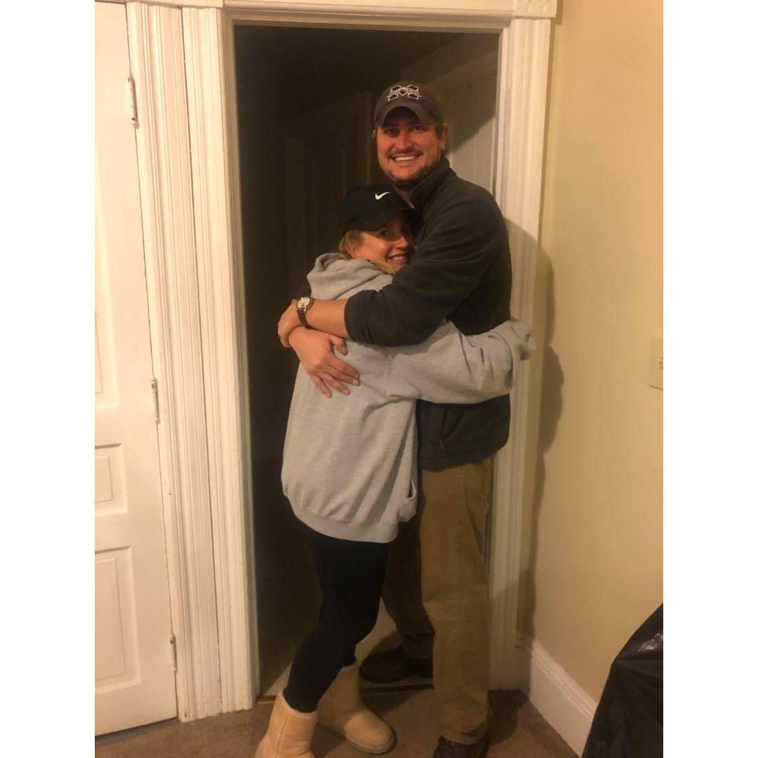 The day we moved in together