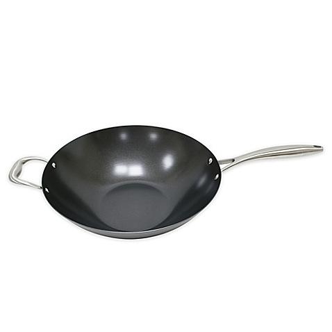 Nonstick 14-Inch Wok with Cast Steel Handles
