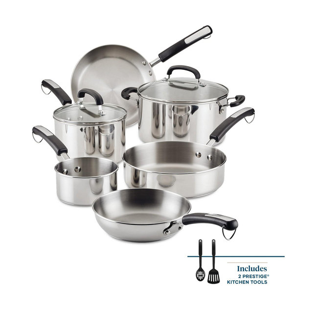 Farberware Brilliance Stainless Steel 10-Pc. Cookware Set