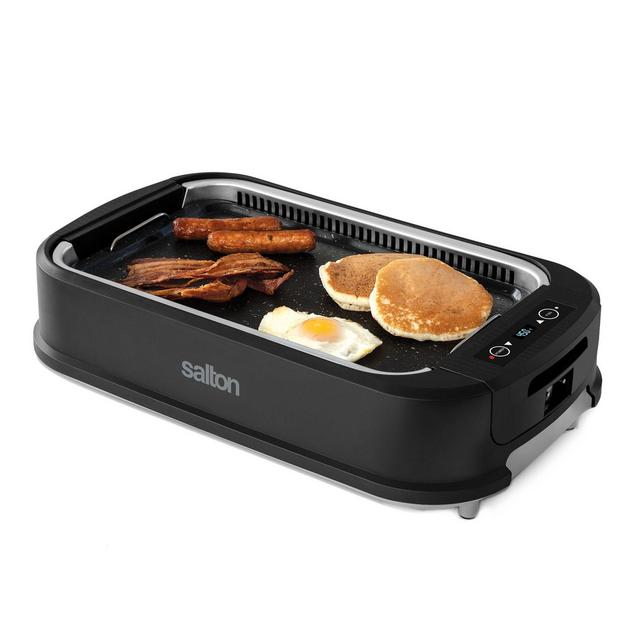 Salton® Smokeless Indoor BBQ Grill/Griddle in Black