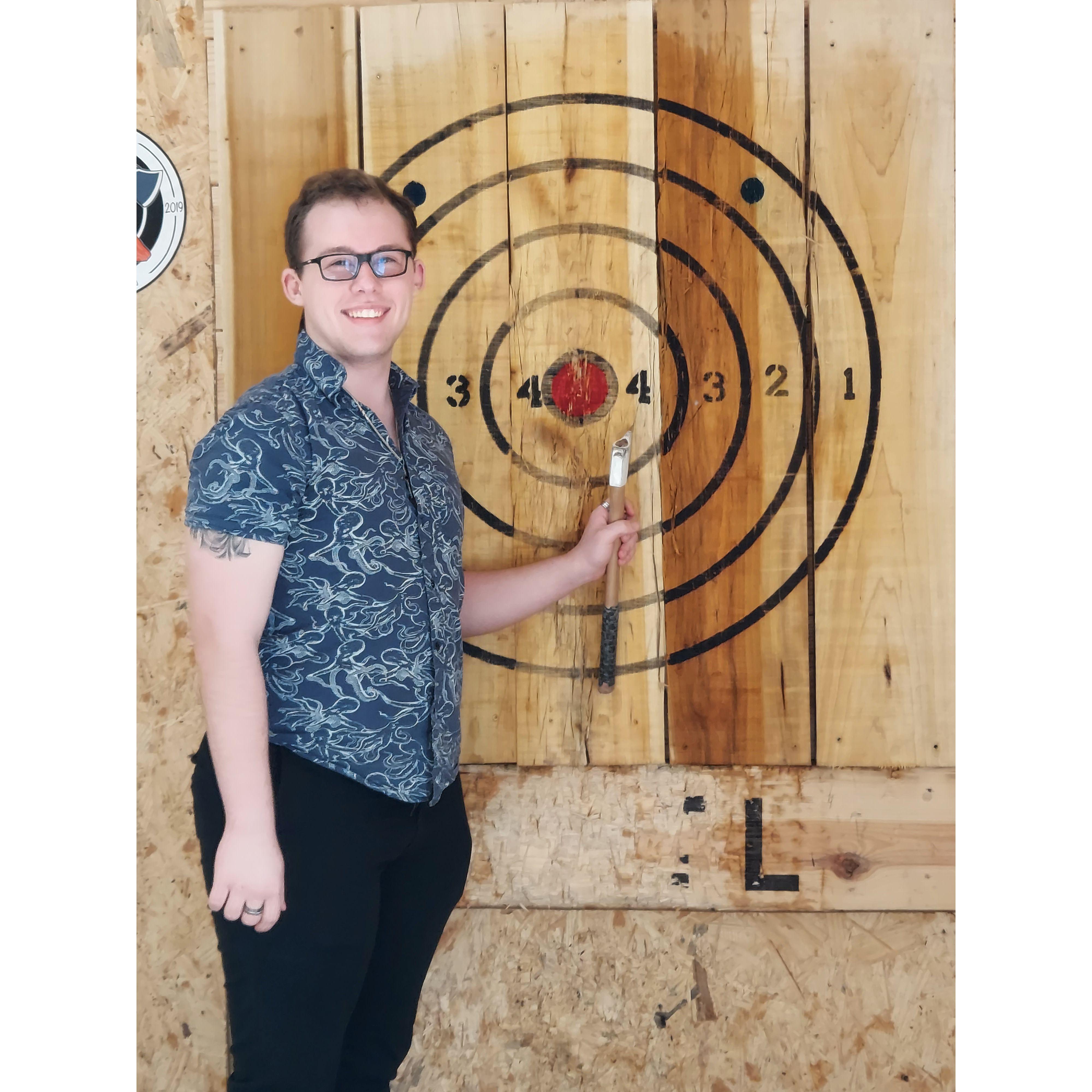 Axe throwing