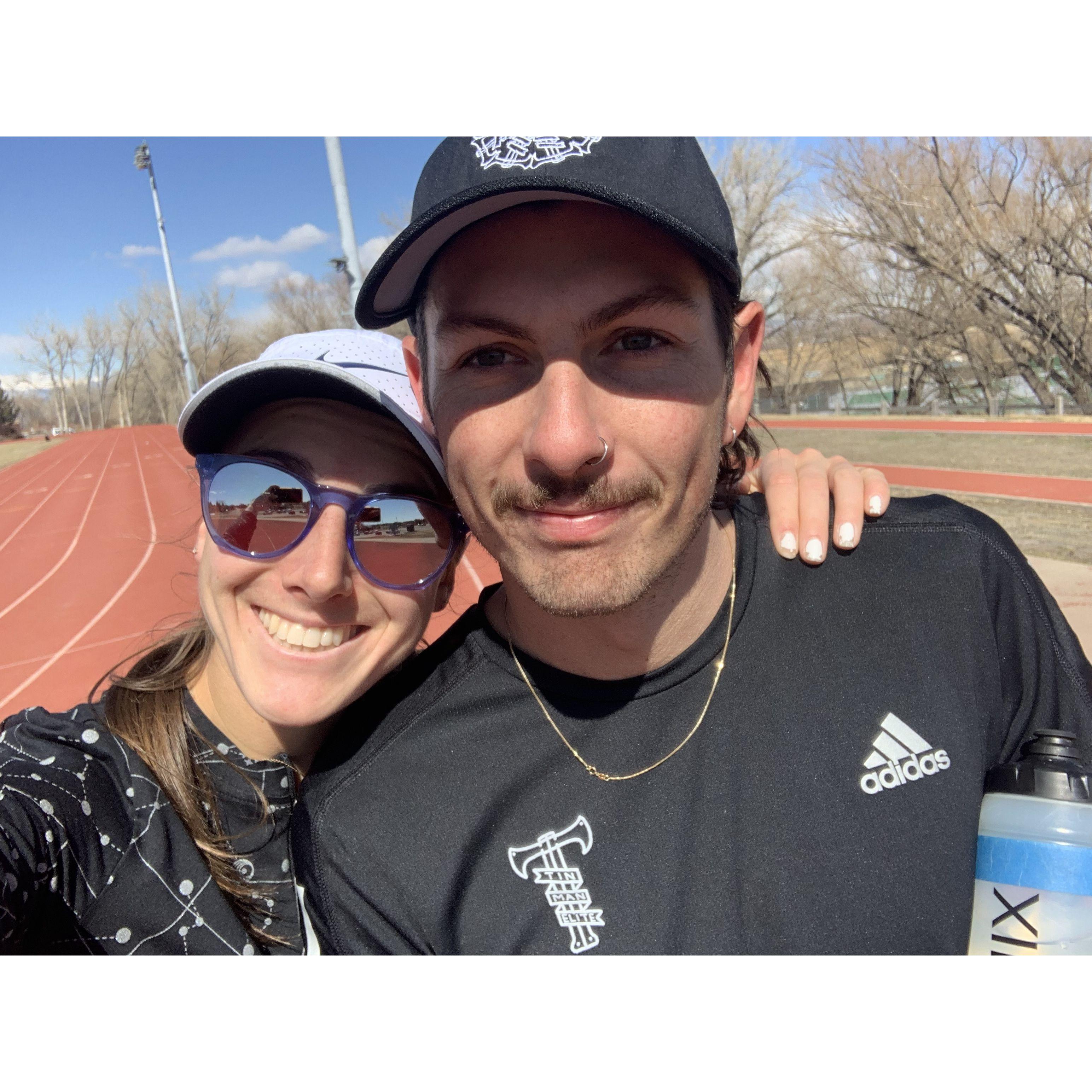 Boulder, CO. Two little runners!