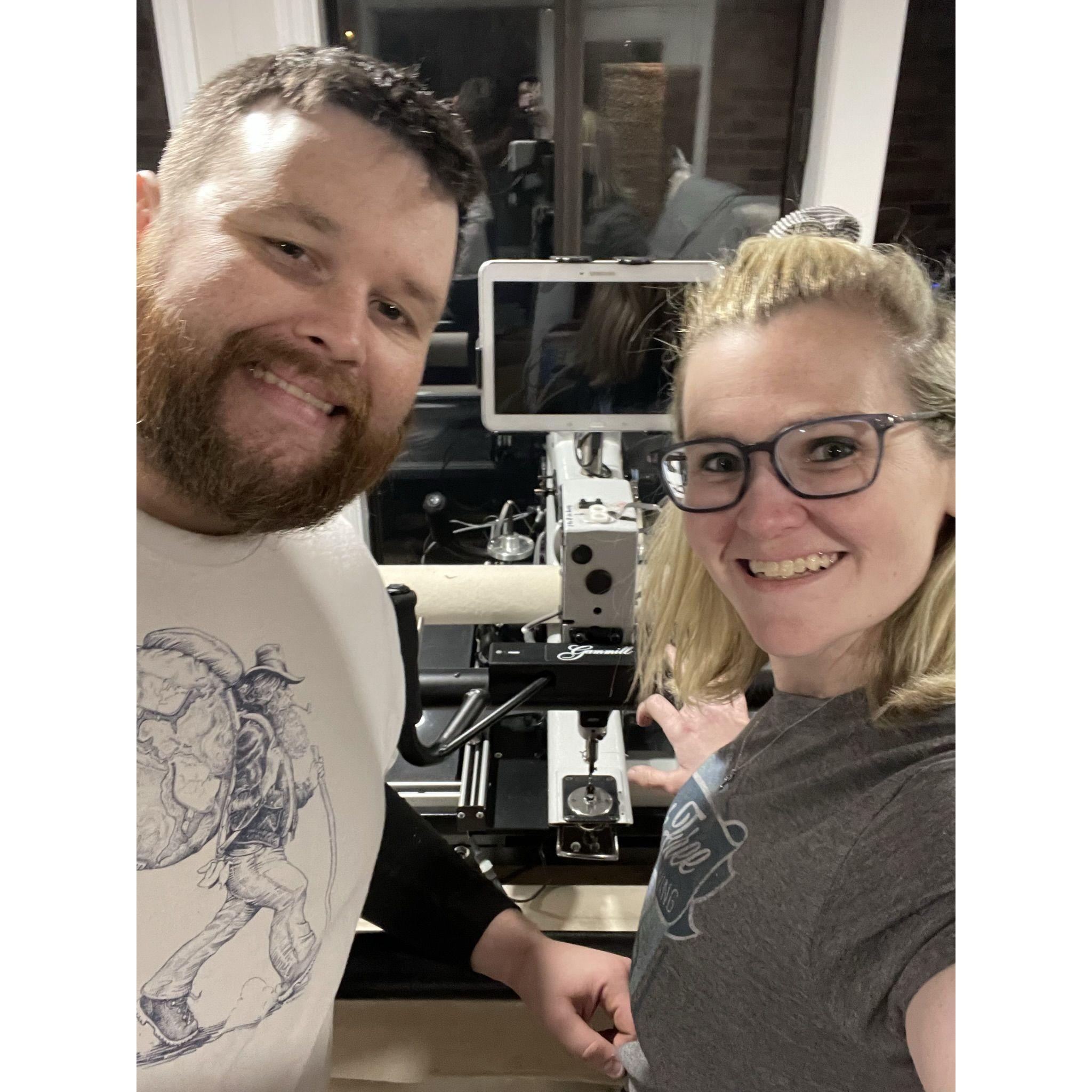 When we got Big Rhonda and CJ hated every second of moving it.