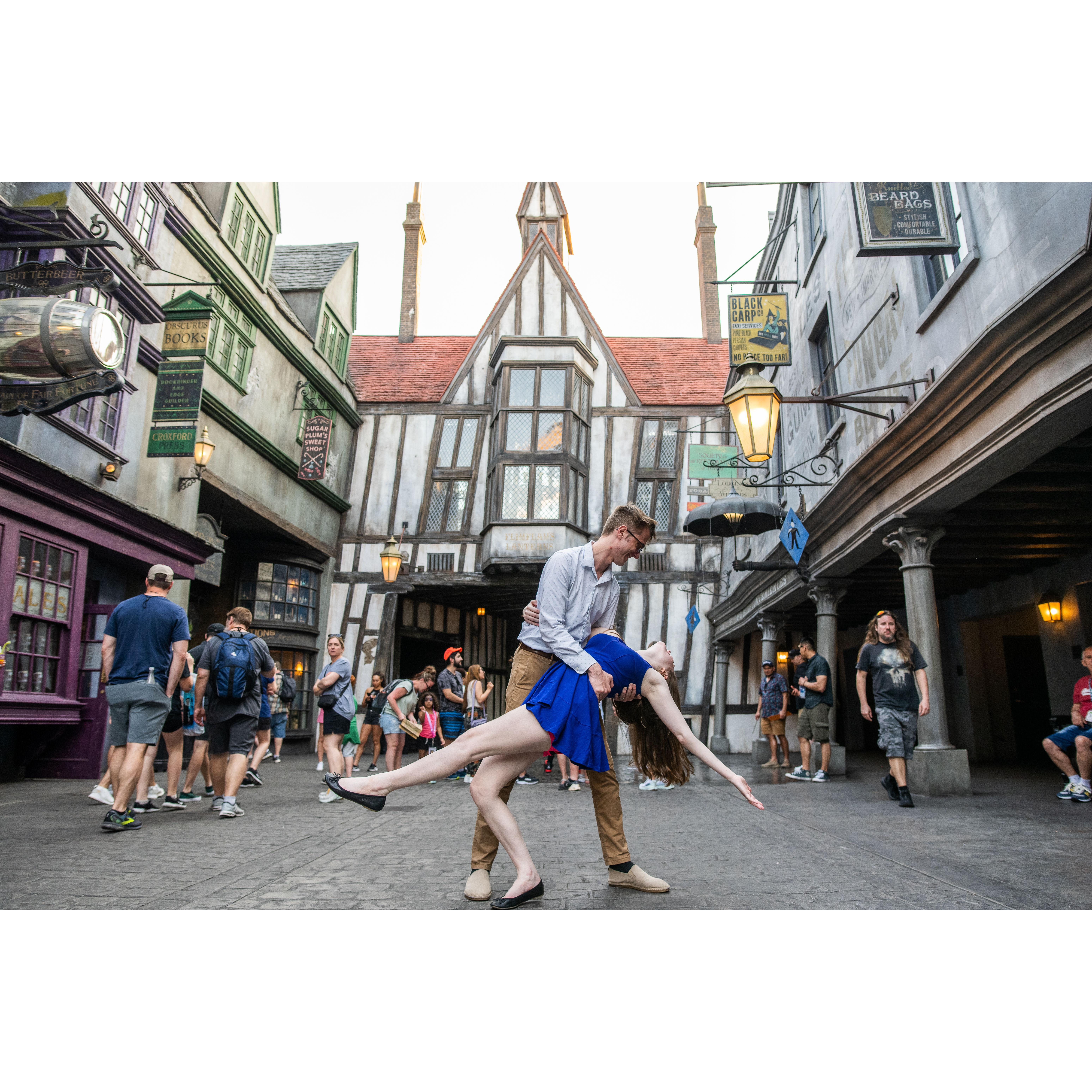 Harry Potter Engagement Photoshoot