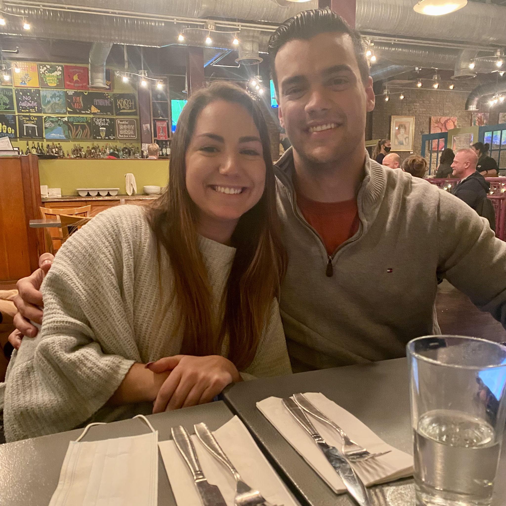 Our first photo together!