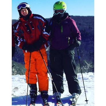 The "pretending to enjoy skiing" one