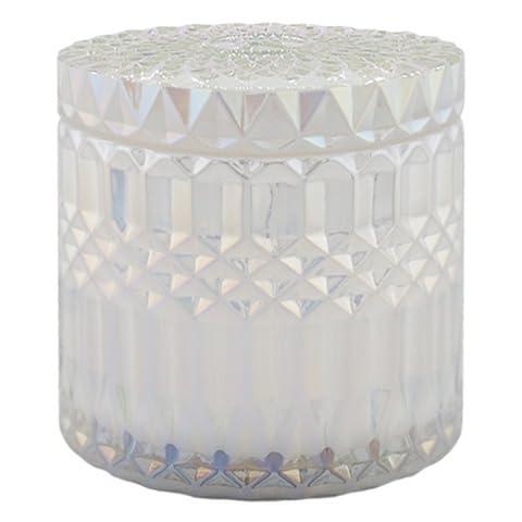 Red Leaf Home Fig and Magnolia Jar Candle | Includes Matching Lid, Medium | Aromatherapy | Crystal Collection | 12oz