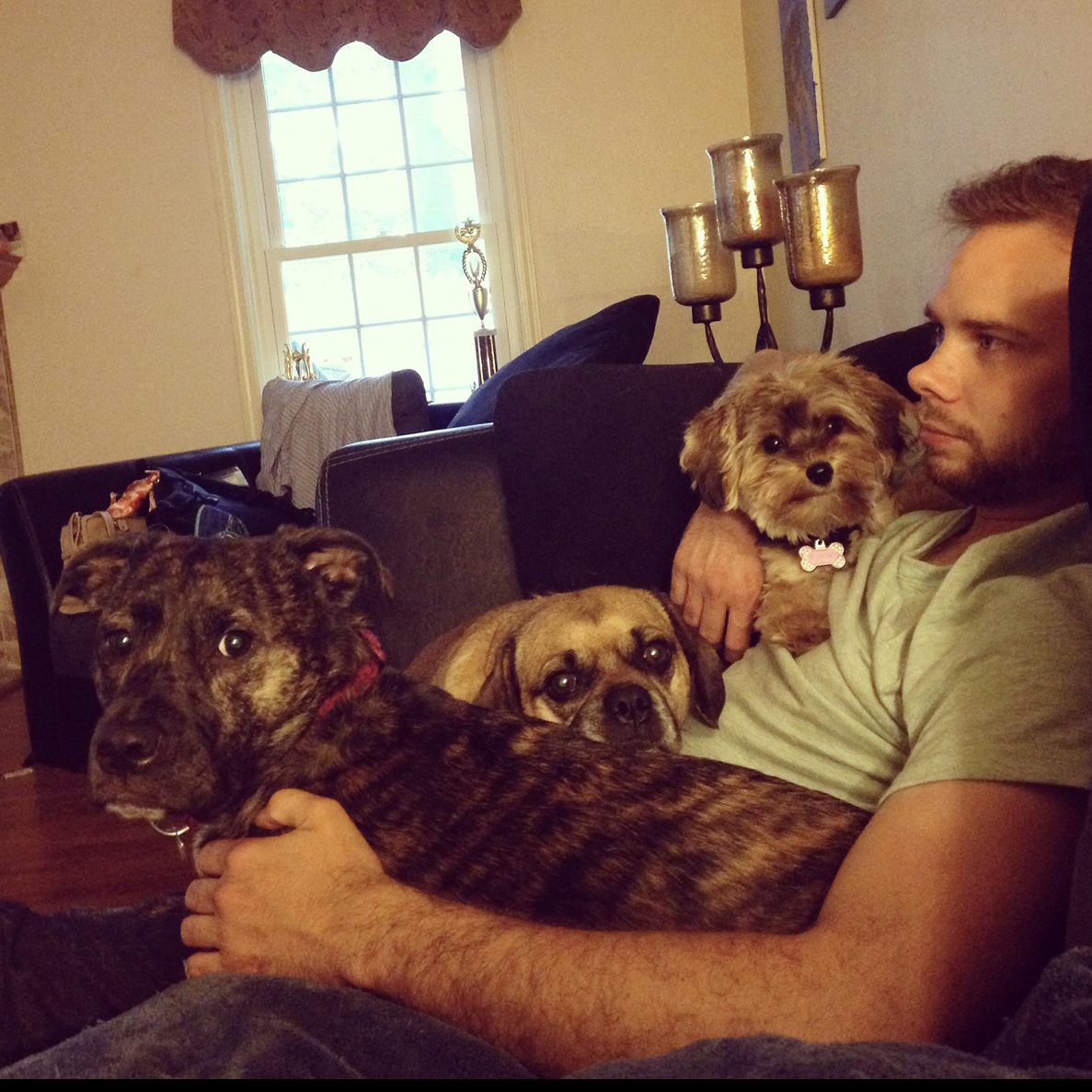 Our loving family; Adrian, Rocky and Bonnie