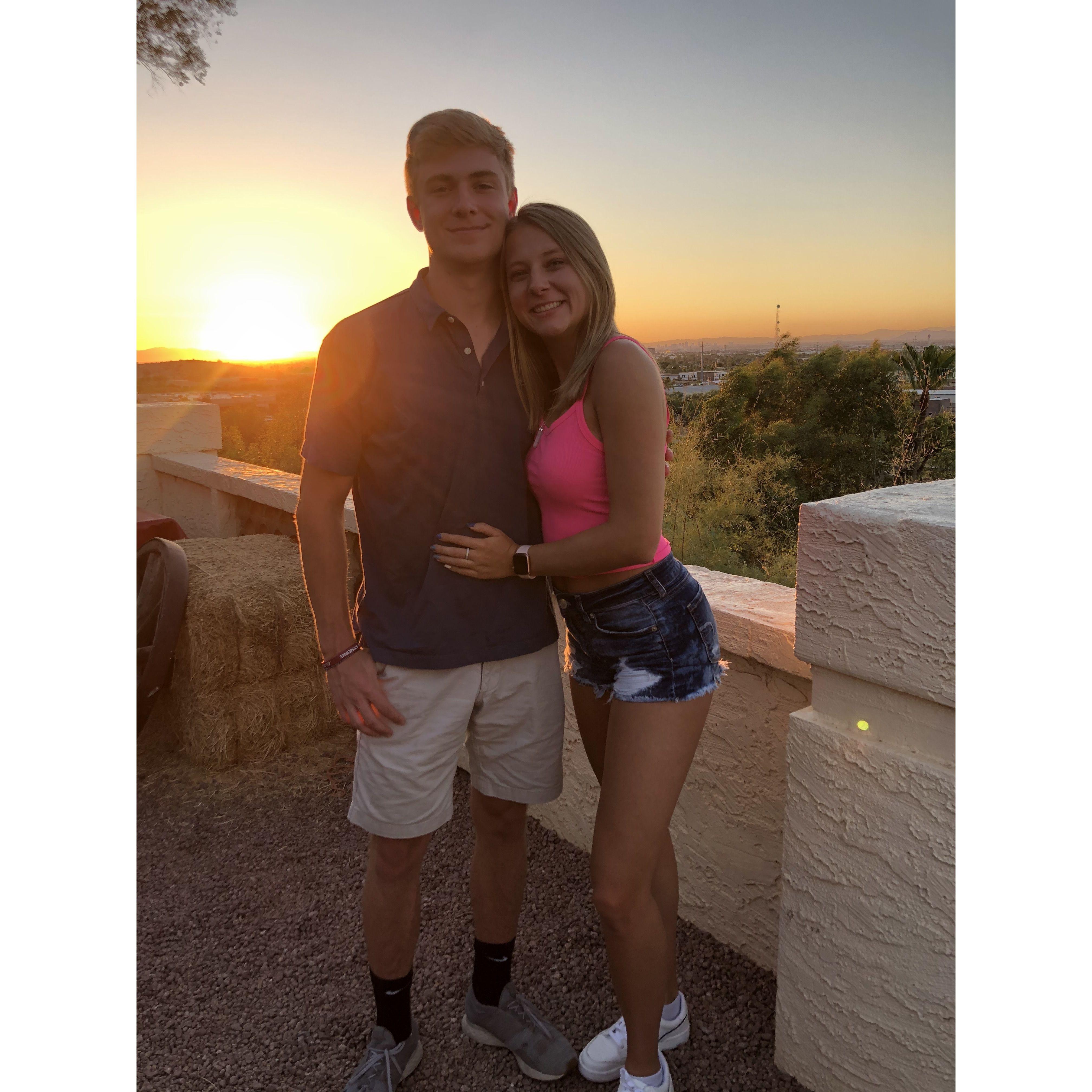 Aidan's first time in Arizona