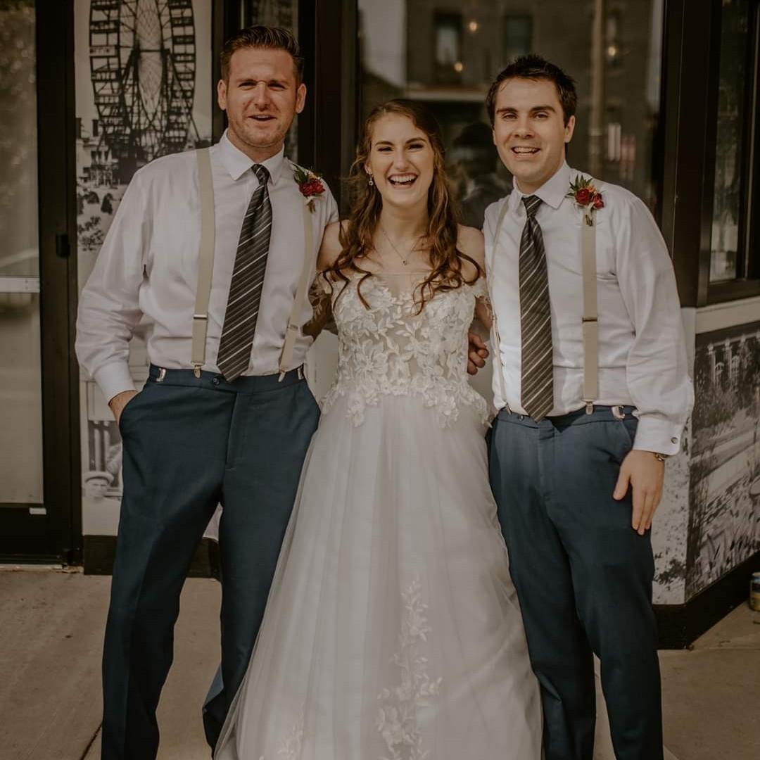 Patrick with ushers Mike and Mary