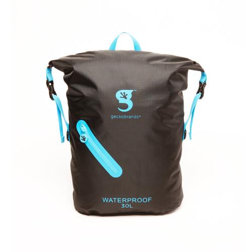Lightweight 30L Waterproof Backpack - Black/Neon Blue