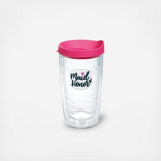 Maid of Honor Tumbler with Travel Lid
