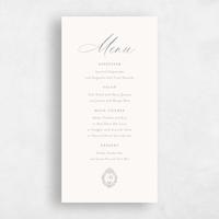 Grey Wedding Menu - Lockwood