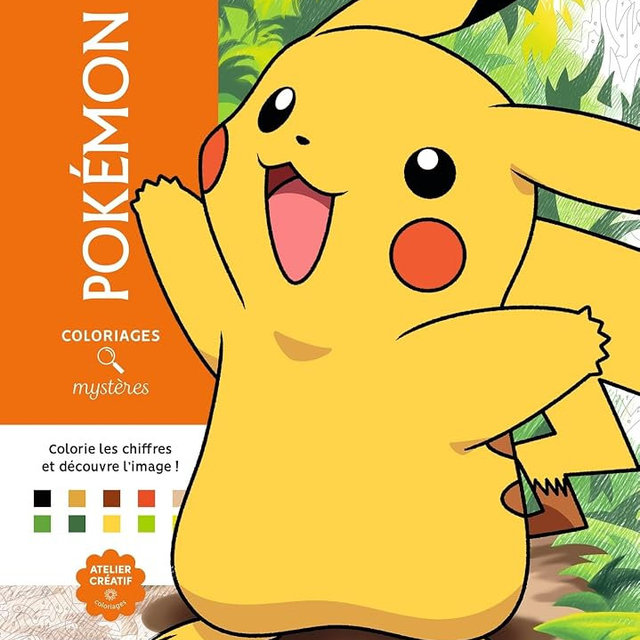 Coloriages mystères - Pokémon: Colorie les chiffres et découvre l'image