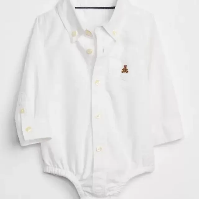 Gap Baby Oxford Button-Up Bodysuit