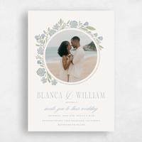 Blue Wedding Invitation - Persephone Photo