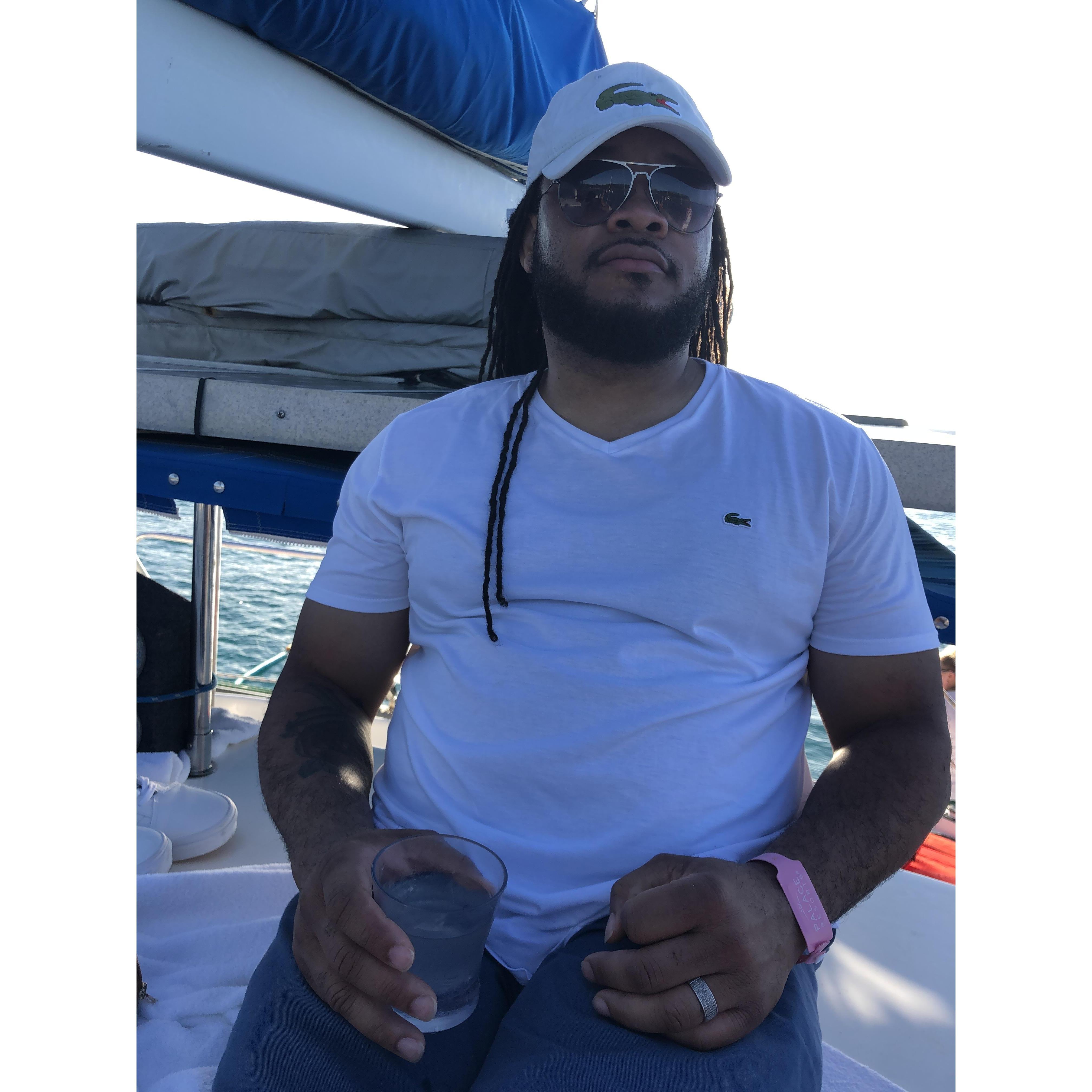 Cooling out on the sunset cruise…