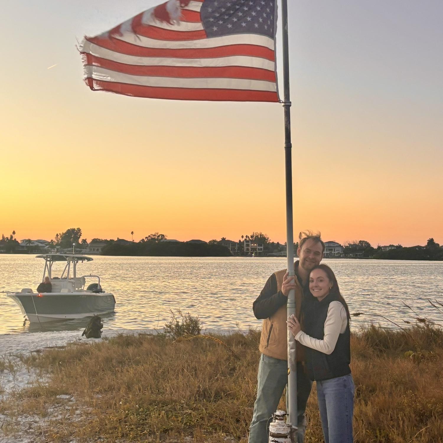 Red, white and “I do”! 🇺🇸