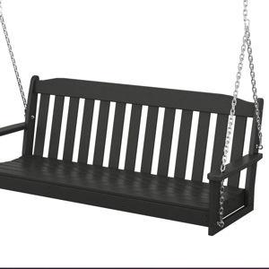 Polywood Cottage 60" Swing - Black