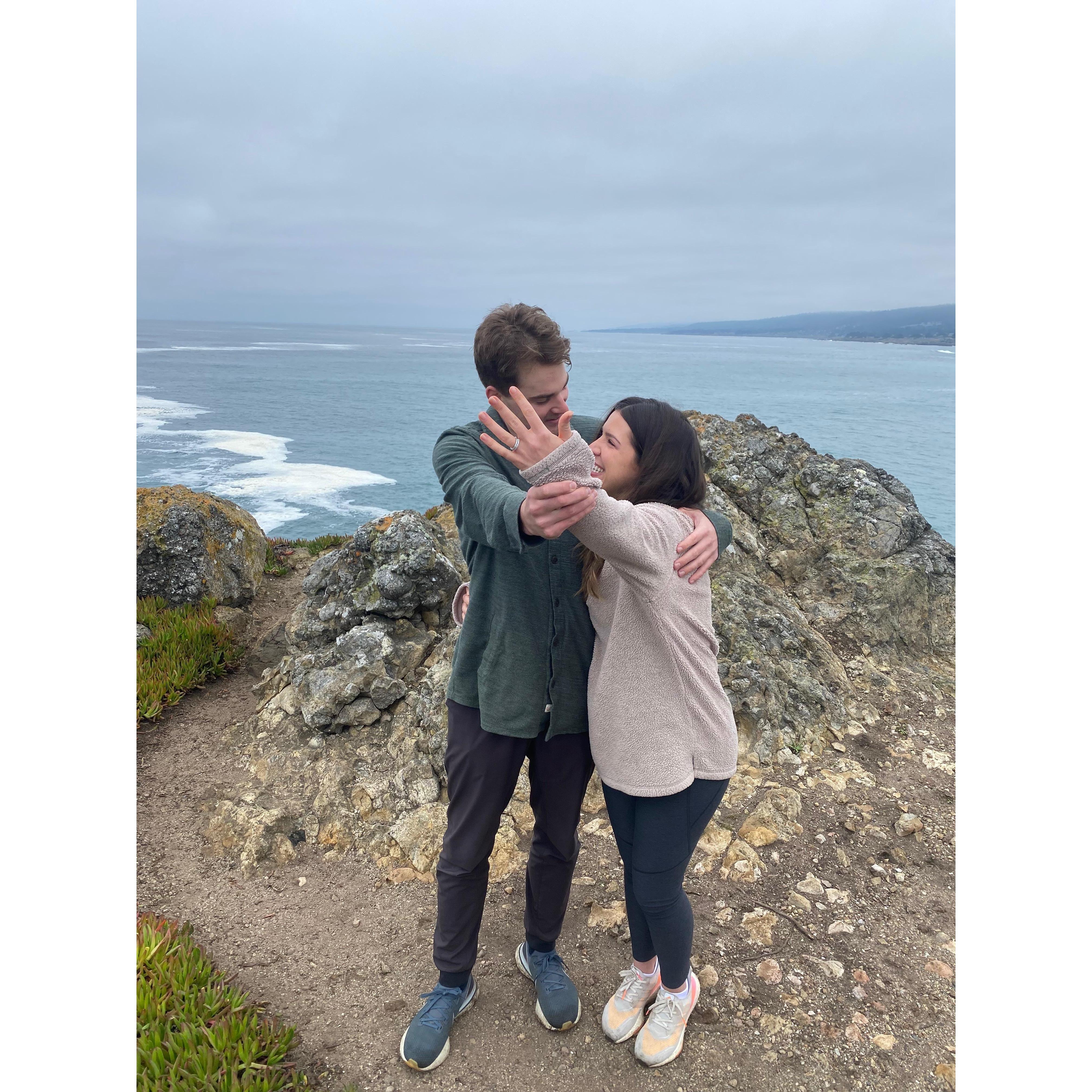 The day Alek proposed (December 4th, 2021)