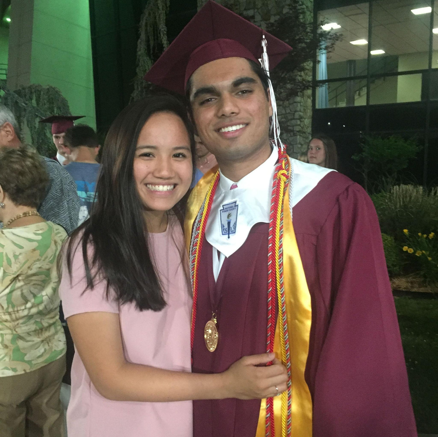 May 2017: Anitesh's high school graduation