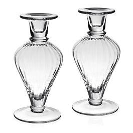 William Yeoward Crystal Lydia Pair of Candlesticks 8" / 20cm