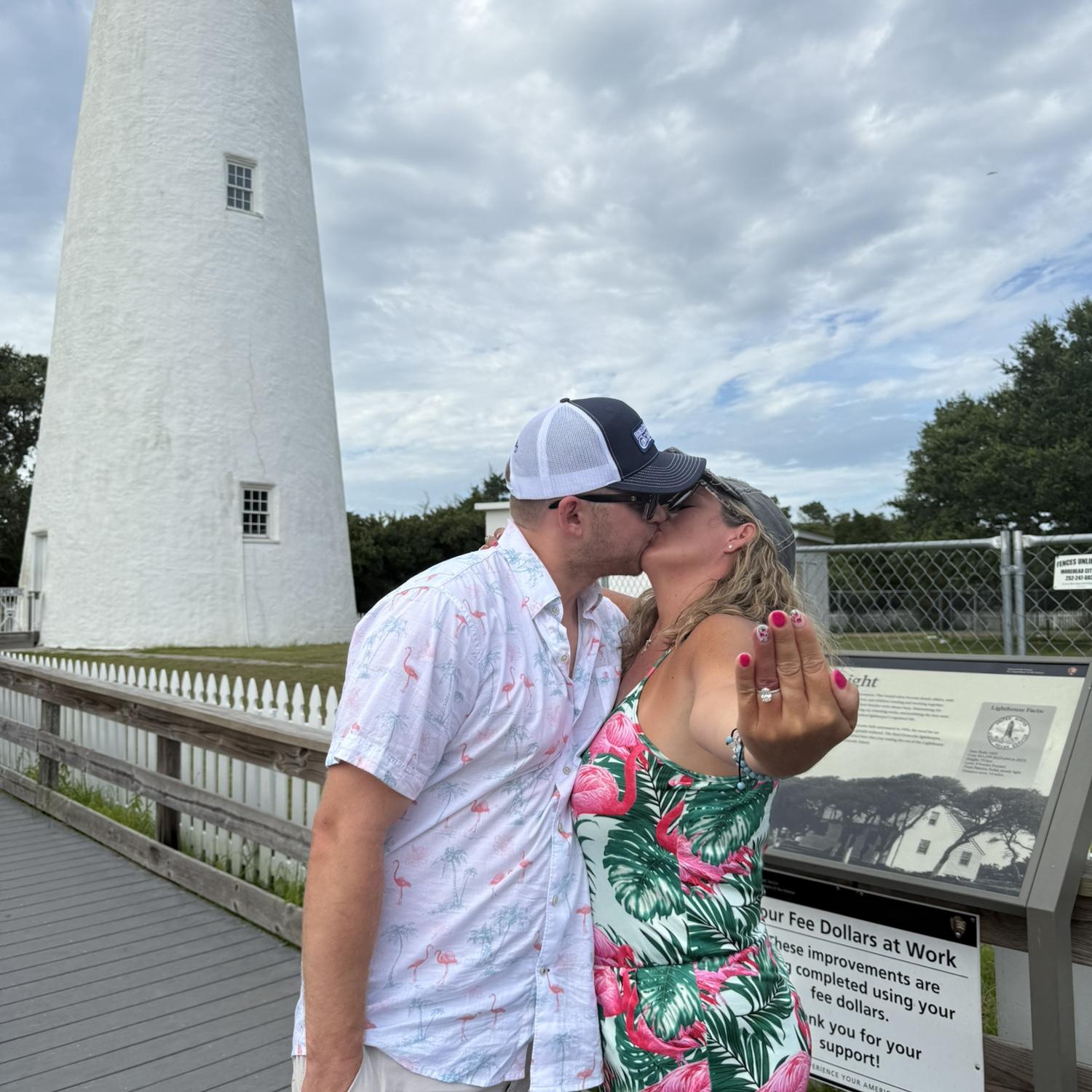 Engaged on Ocracoke Island