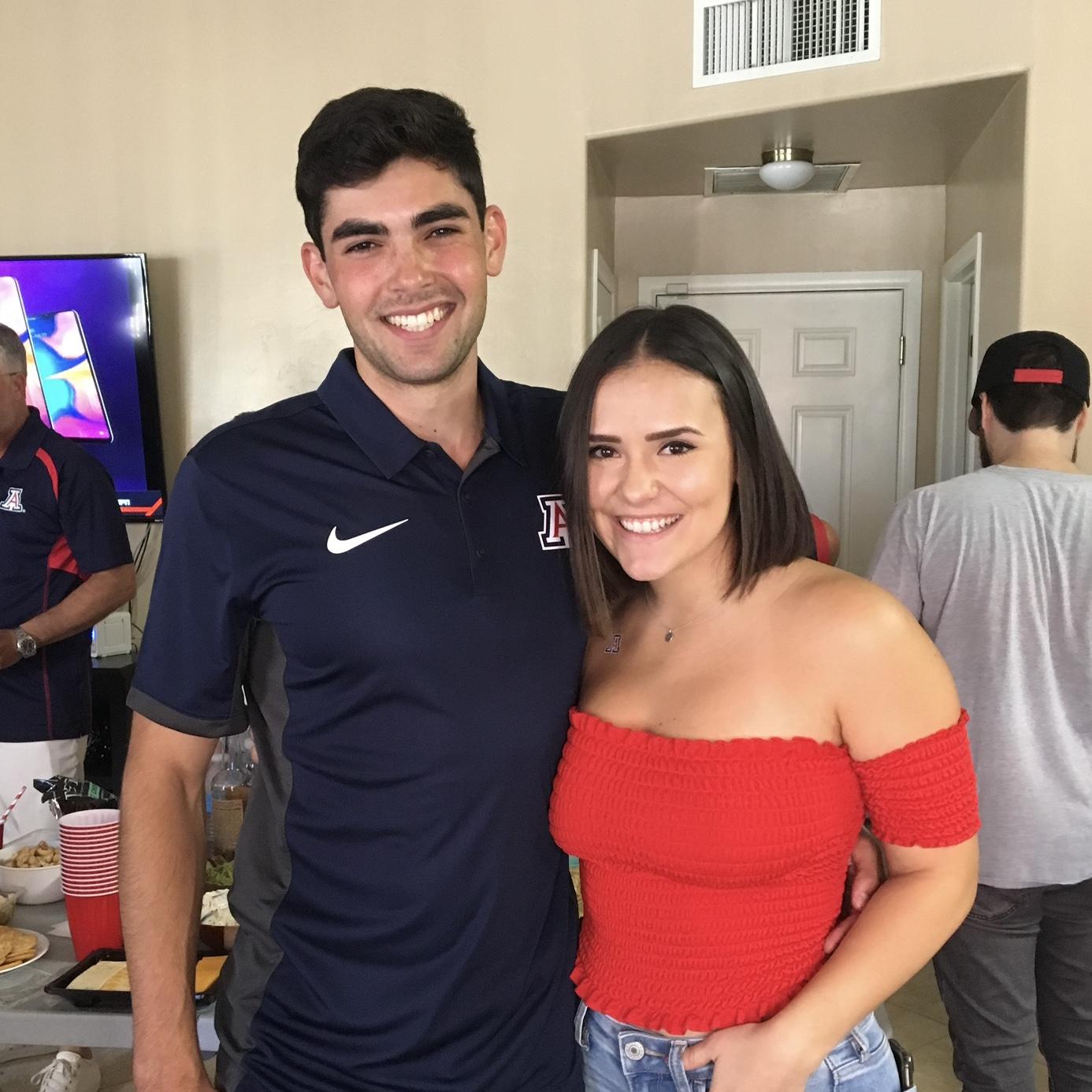 October 12, 2019: UofA Family Weekend - first time Dom and Dani met each other!
