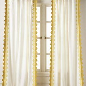 Maeve Scalloped Cotton Curtain