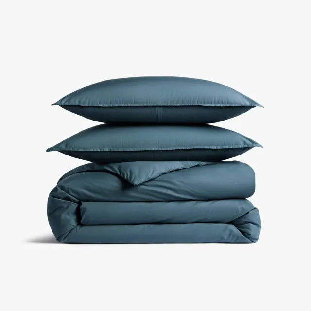 Full/Queen Casual Organic Cotton Duvet Cover & Sham Set Cove - Parachute for Target