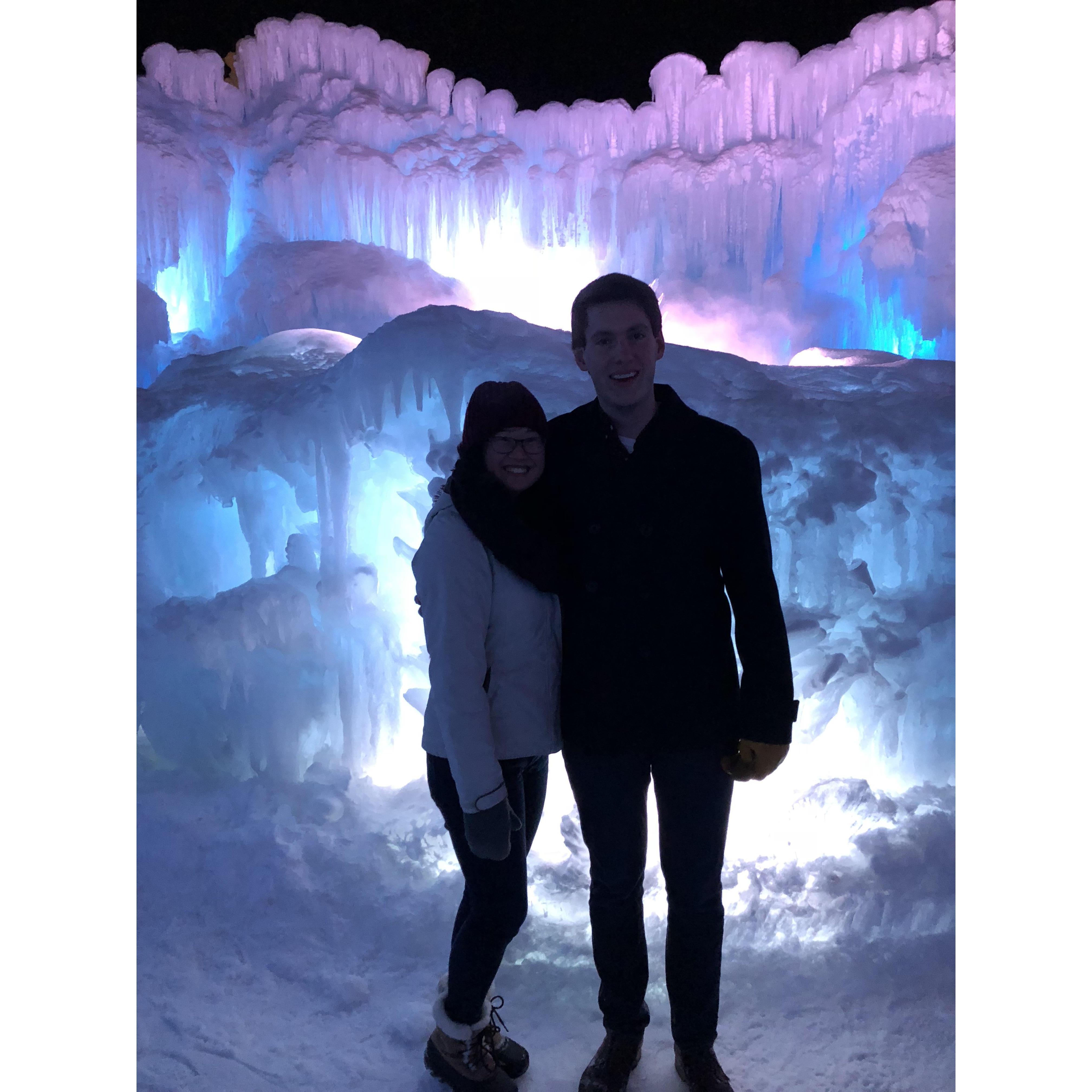 Our first trip away to the Ice Castles in Stillwater, MN (Feb 2018)