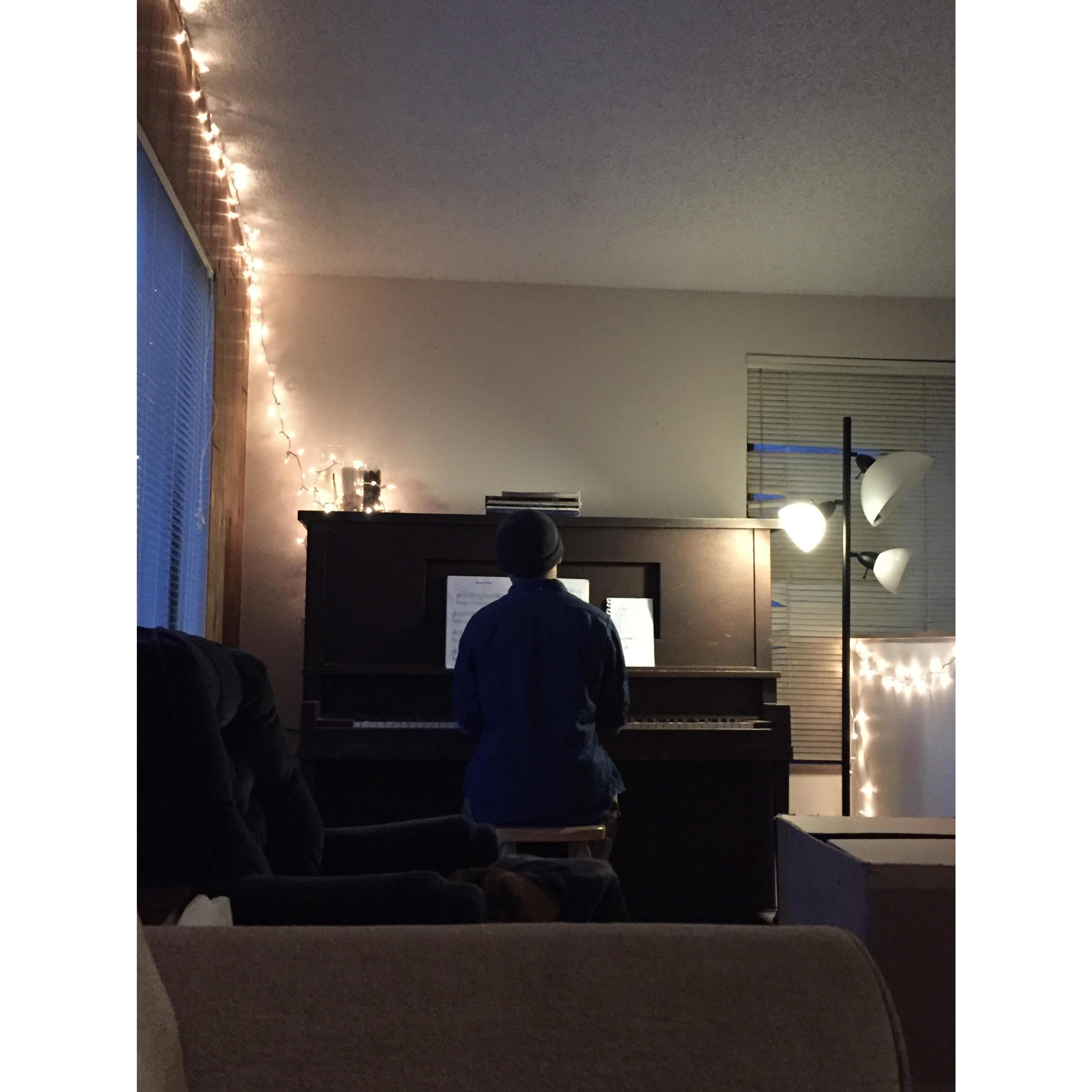 The first photo Jenae took of Josh on the day they started dating (11/17/2017)