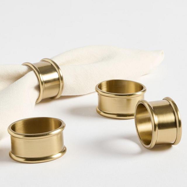 Harrison Napkin Ring, Set of 4 - Gold