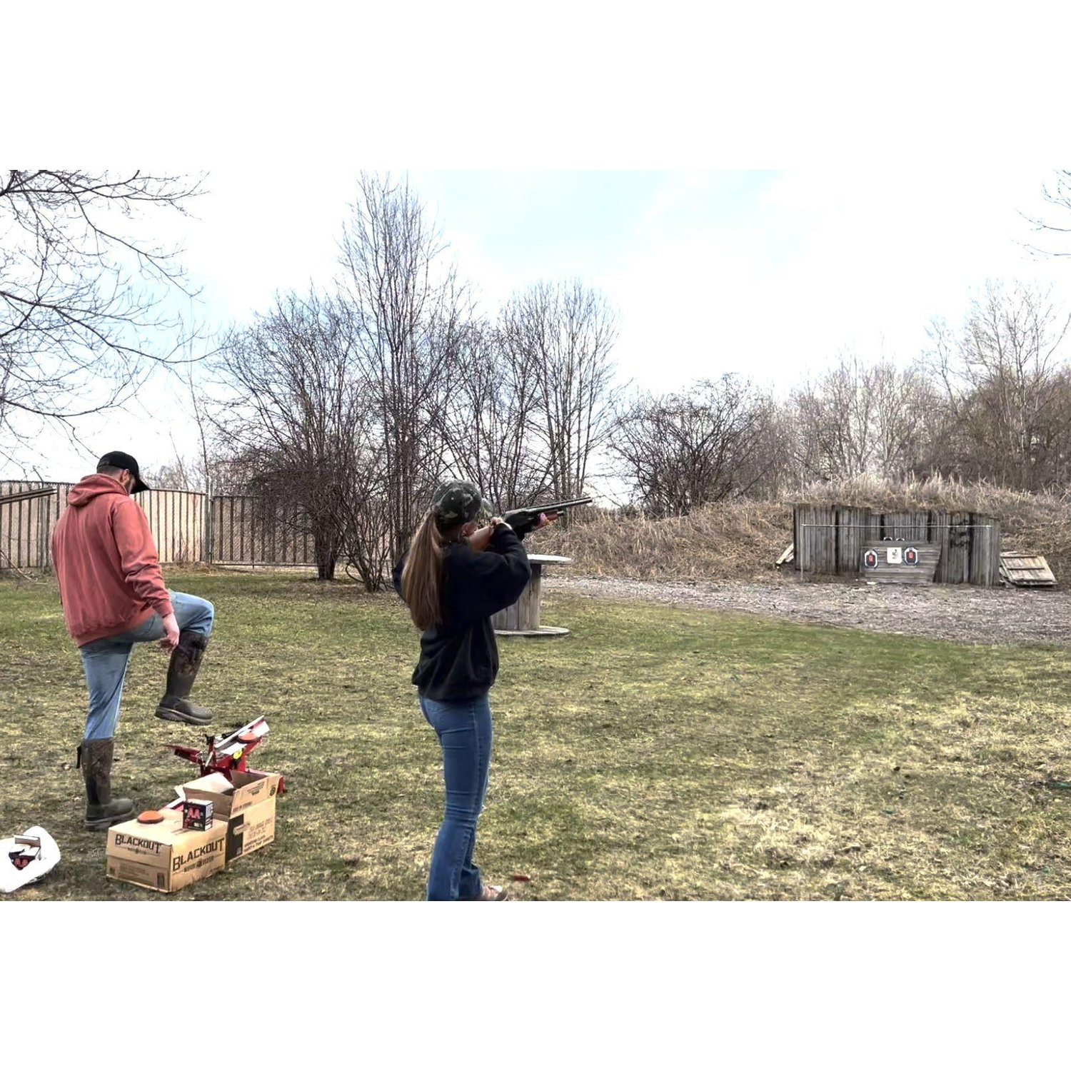 Austin took Taylor trap shooting for the First time with some friends
