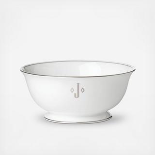Federal Platinum Block Serving Bowl