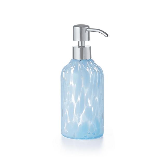 Everhome™ Coastal Dalmation Glass Lotion Dispenser in Skyway