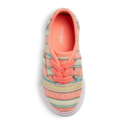 Toddler Girls' Mel Lace Up Canvas Sneakers - Cat & Jack™