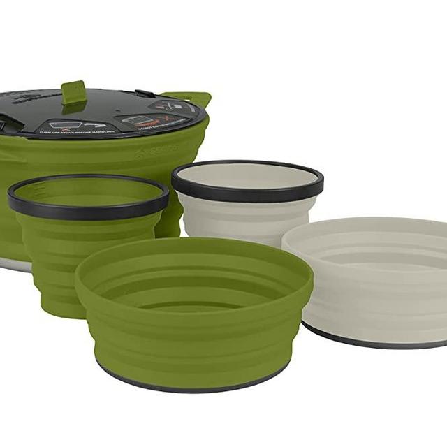 Sea to Summit X-Pot 5-Piece Cookware Set for Backpacking and Camping