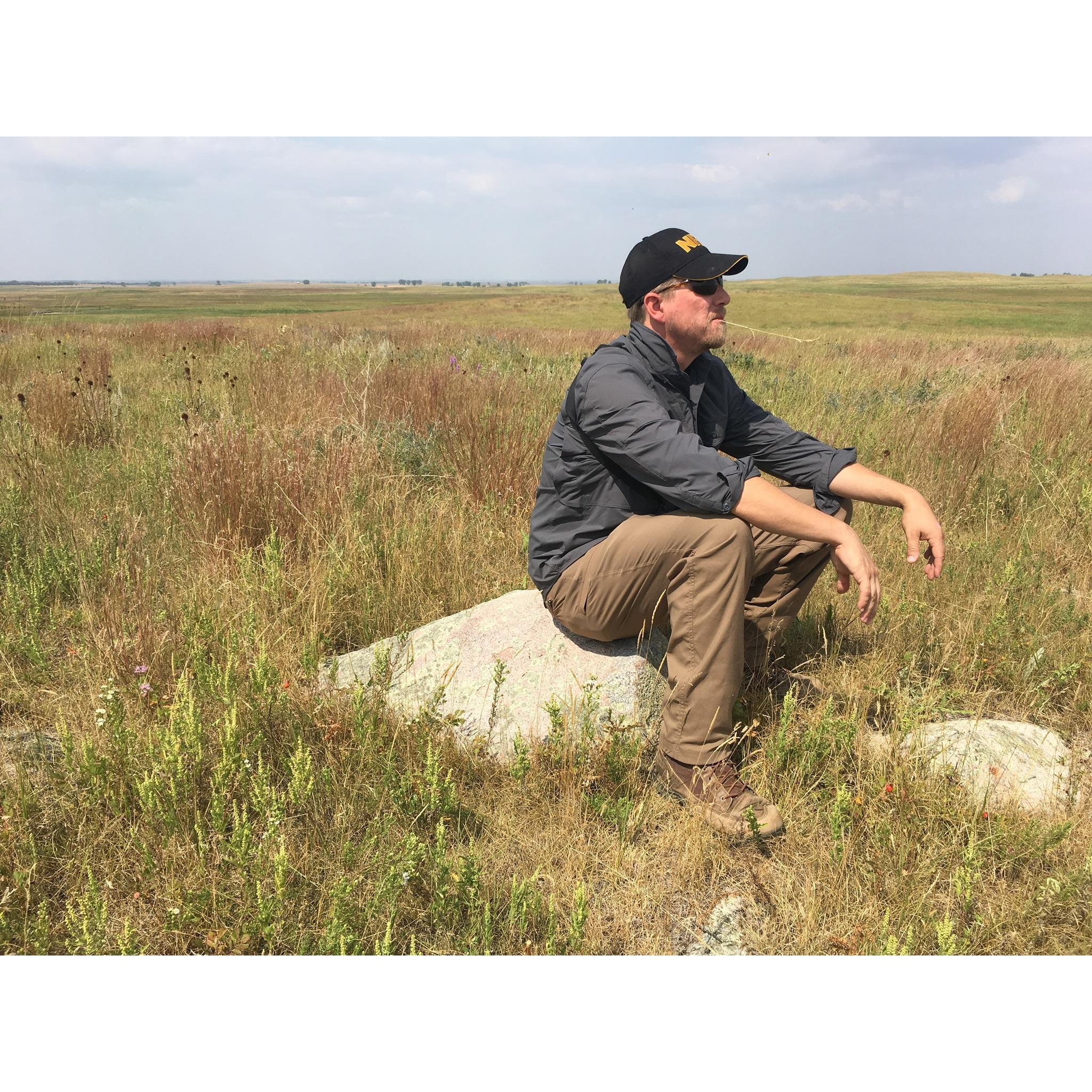 Aug. 2018- North Dakota prairie, fitting right in