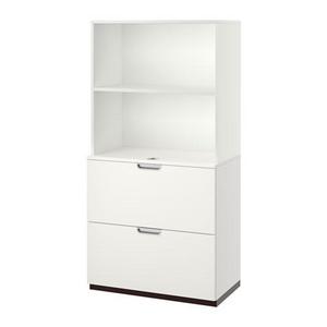 GALANT Storage combination with filing, white $369.00