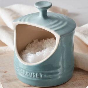 Le Creuset Stoneware Salt Crock, 10 oz., Sea Salt