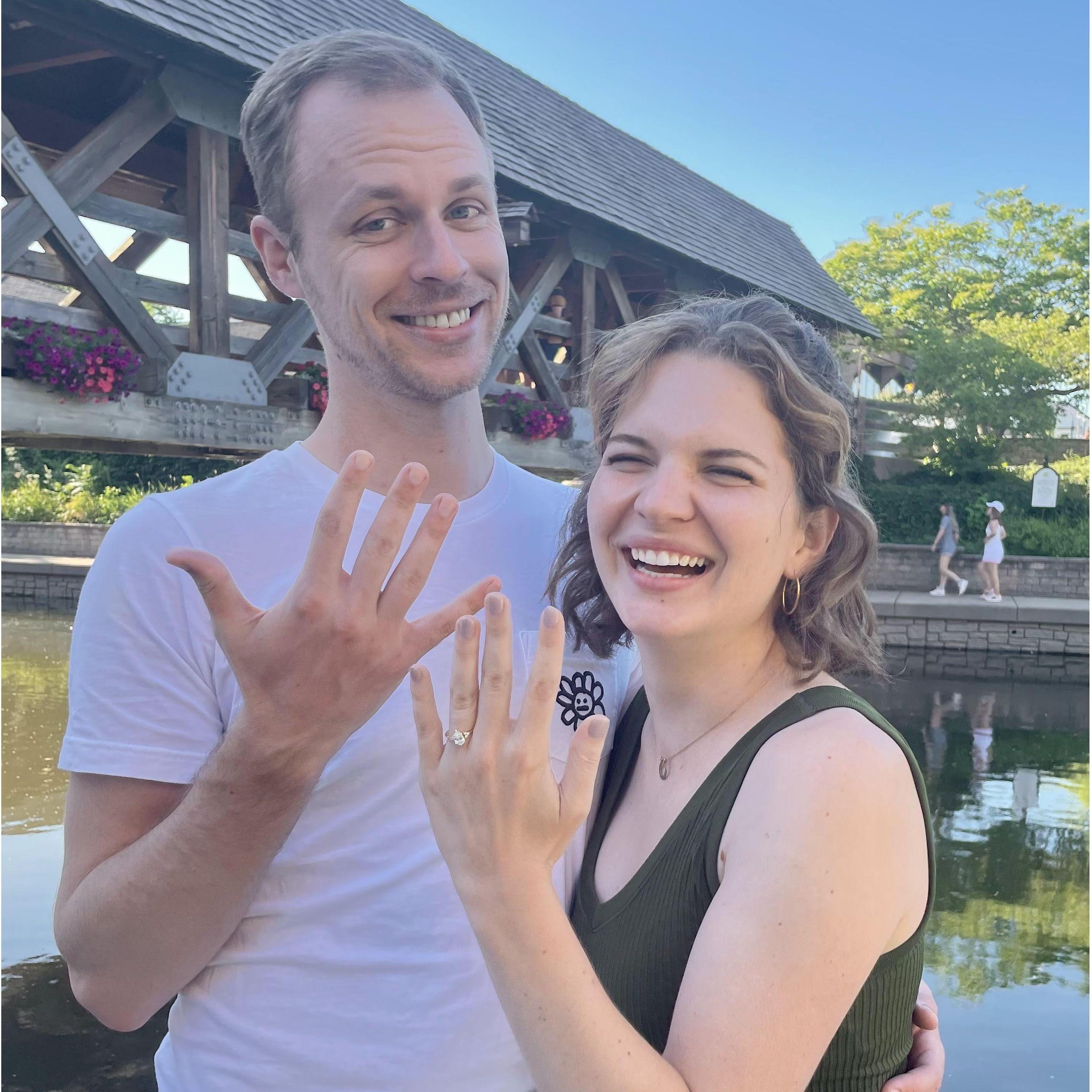 July 2022. Engaged!!!!