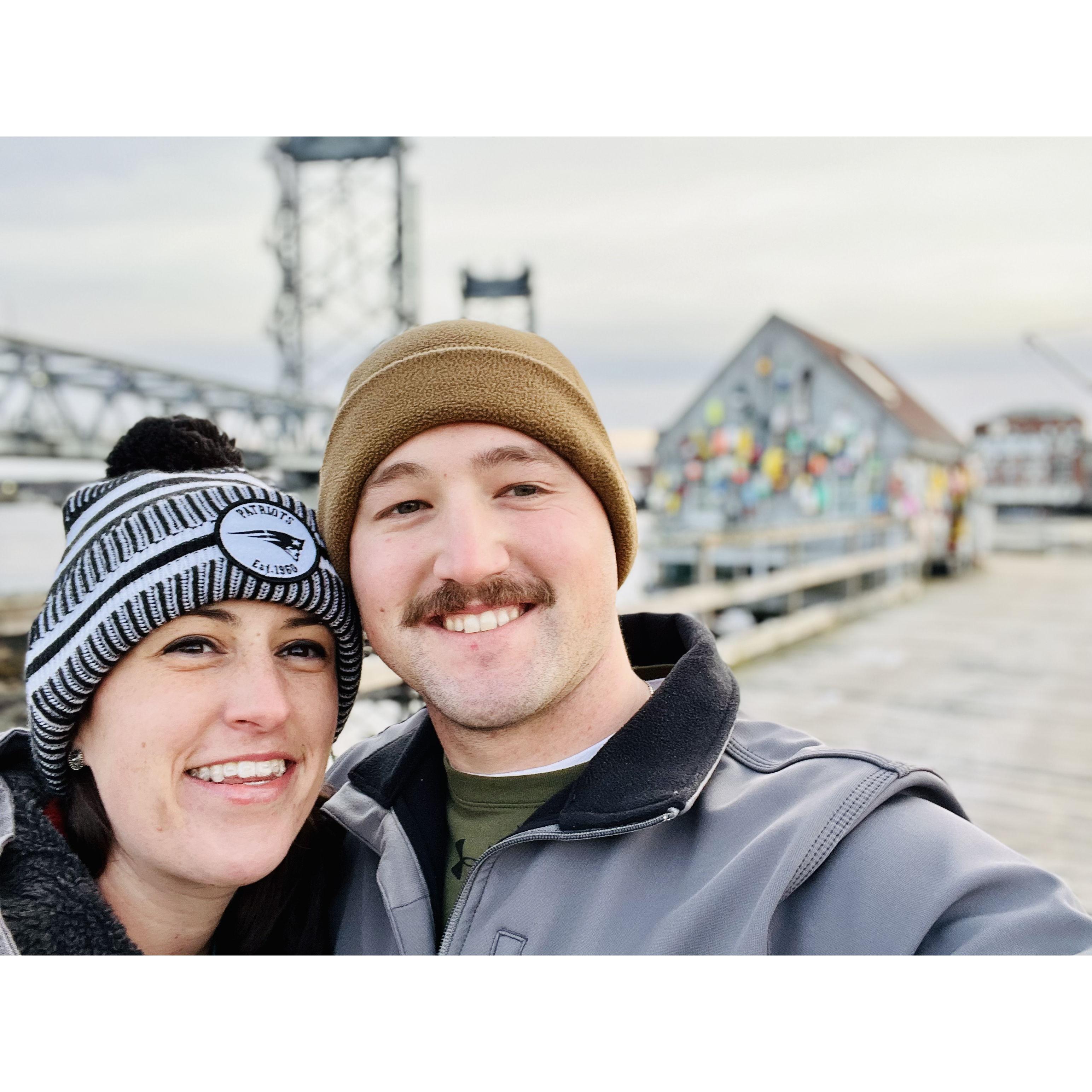 Celebrating 1 year together in Portsmouth, NH :)