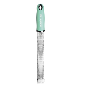 Microplane Premium Classic Series Rasp Zester Grater (Retro Green) - Sharp Stainless Steel Blade, Ergonomic Handle, Perfect for Grating Citrus, Cheese, and More